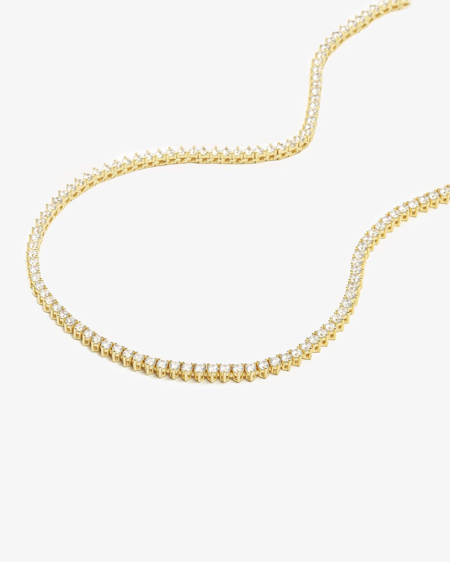 MELINDA MARIA | NOT YOUR BASIC TENNIS NECKLACE 3MM