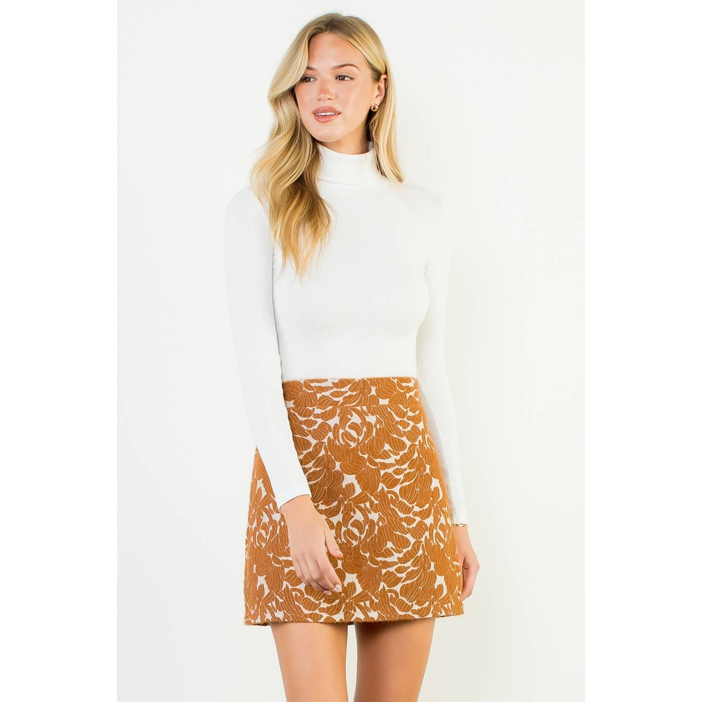 SUEDE FALL SKIRT
