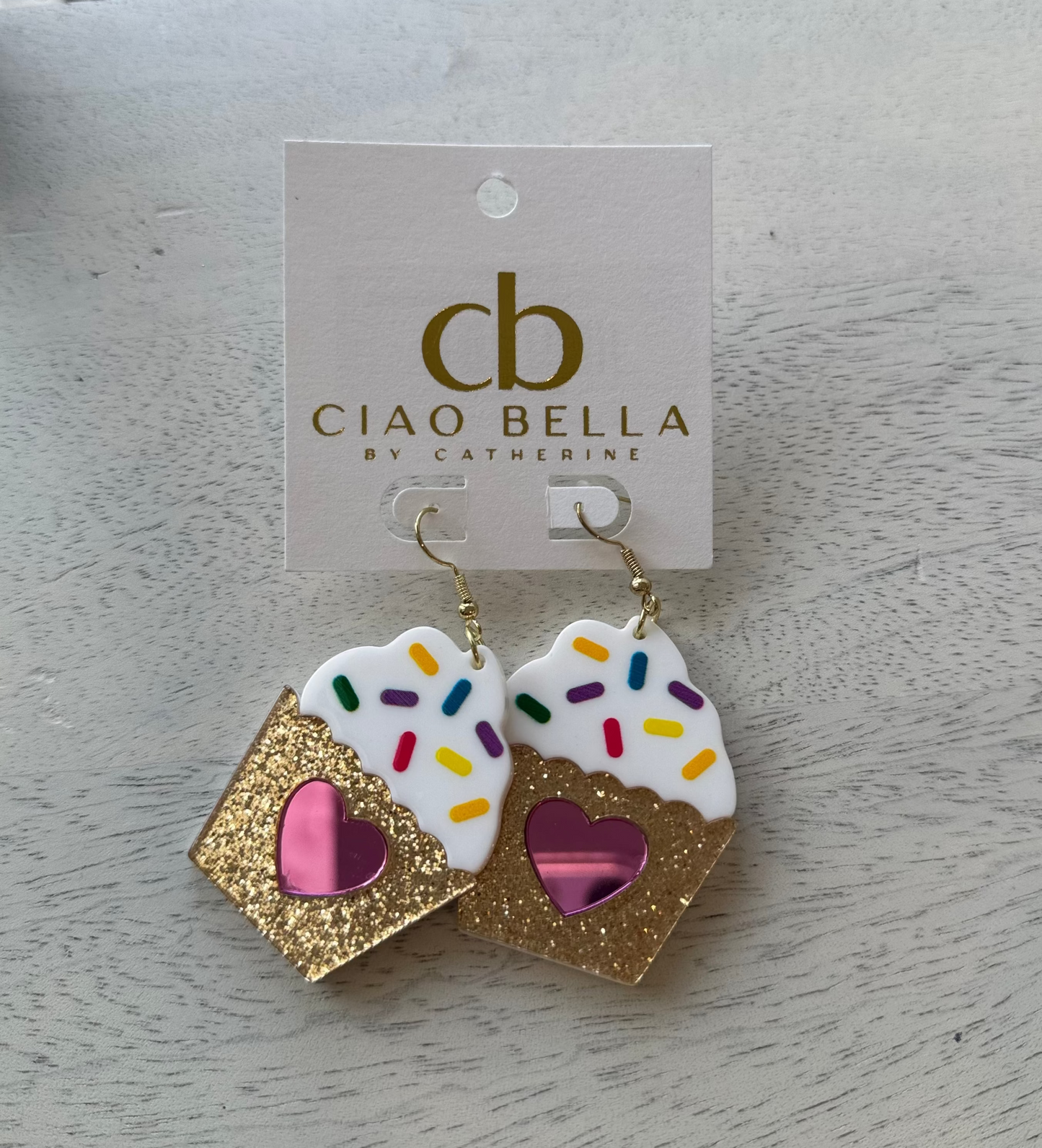 CUPCAKE BIRTHDAY EARRINGS