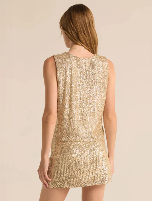 SLOANE SEQUIN TOP