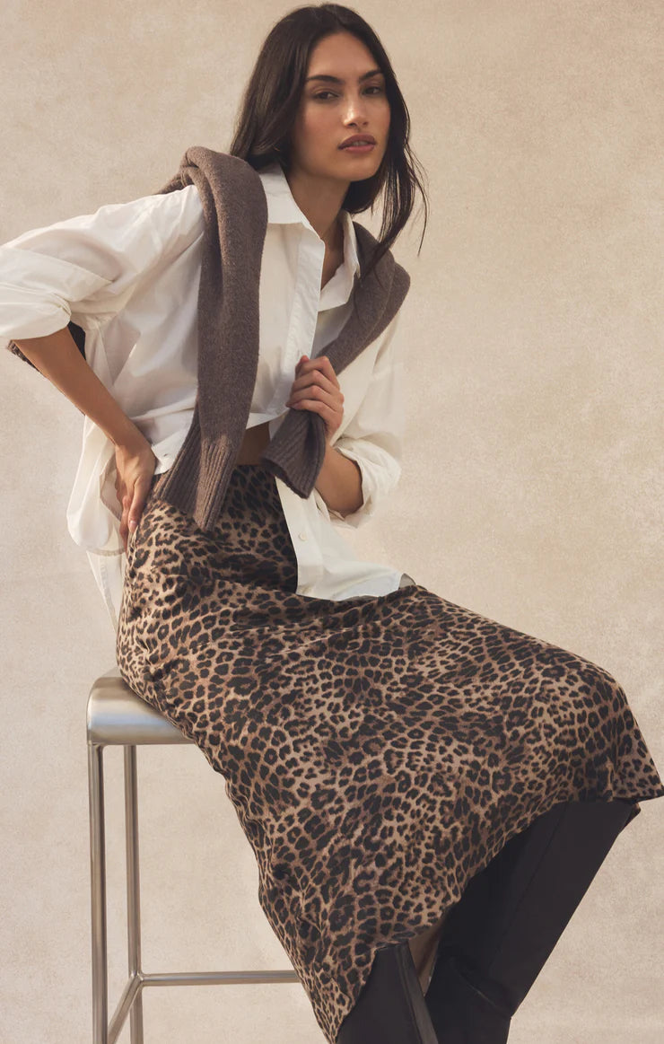 Z SUPPLY | IZABEL LEOPARD SKIRT