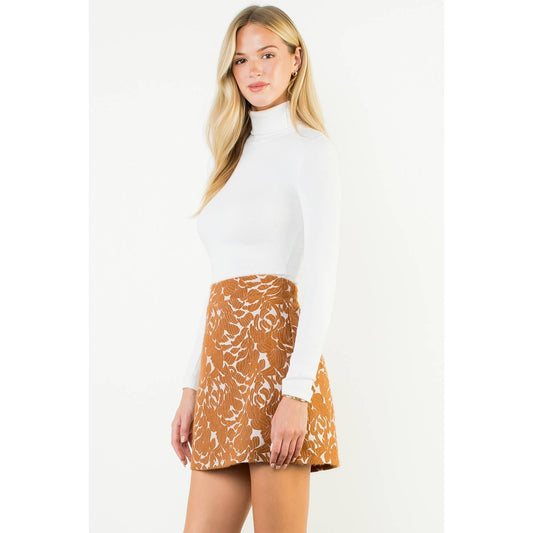 SUEDE FALL SKIRT