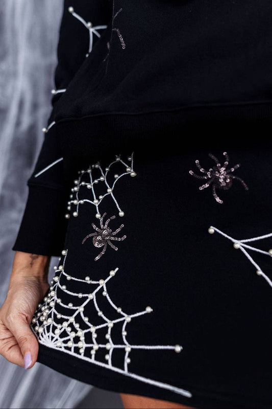 Pearl Webs Spider Skirt/Skort | BRIANNA CANNON