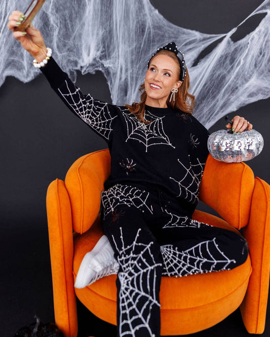 Pearl Webs Spider Sweatshirt | BRIANNA CANNON