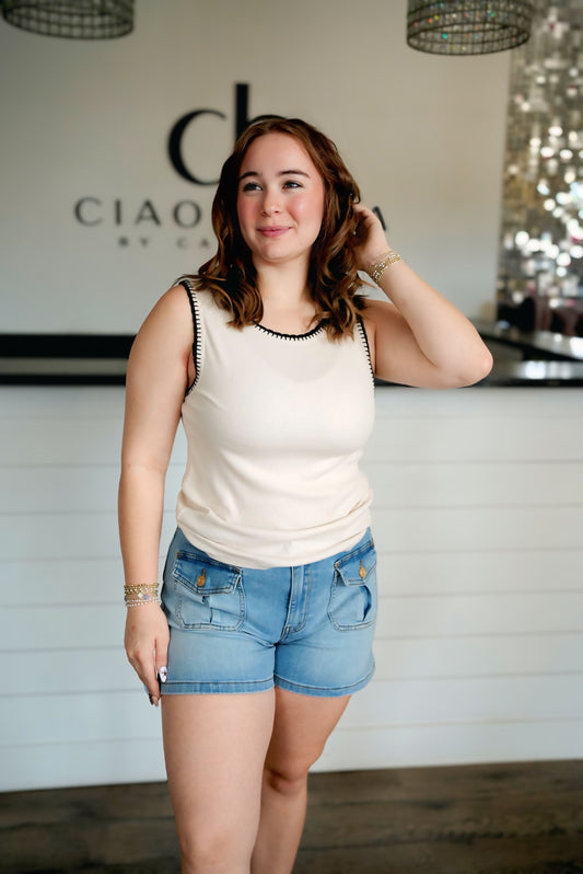 KUT | JAMIE HIGH RISE SHORT