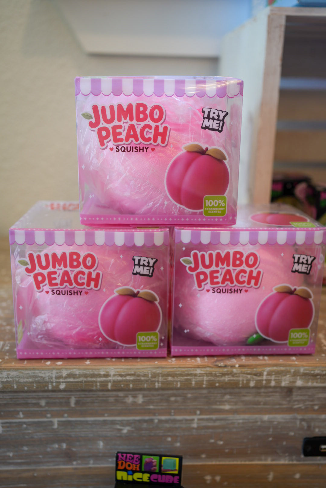Squeezy Peach Squishy Toy