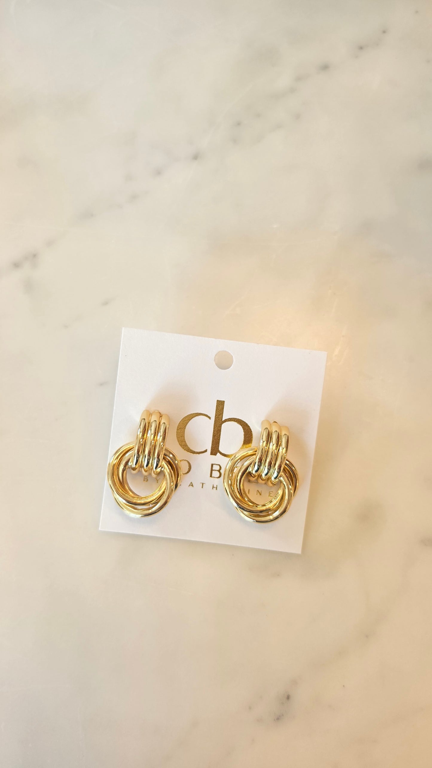 DOUBLE KNOT HOOP EARRINGS