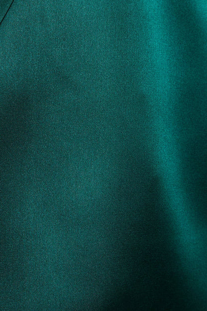 SATIN BOW TOP | EMERALD GREEN