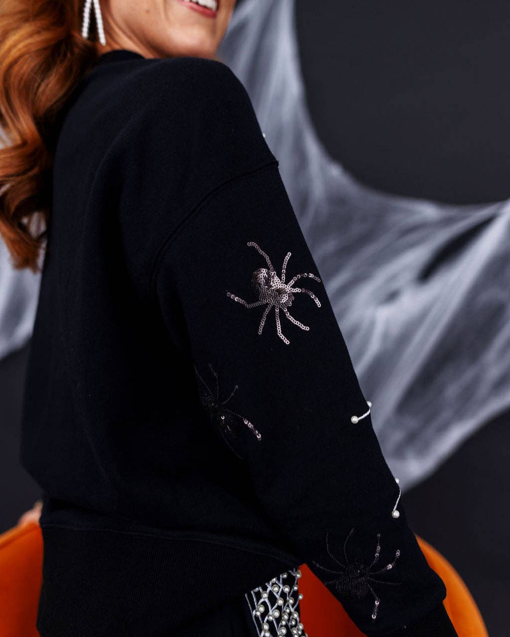 Pearl Webs Spider Sweatshirt | BRIANNA CANNON
