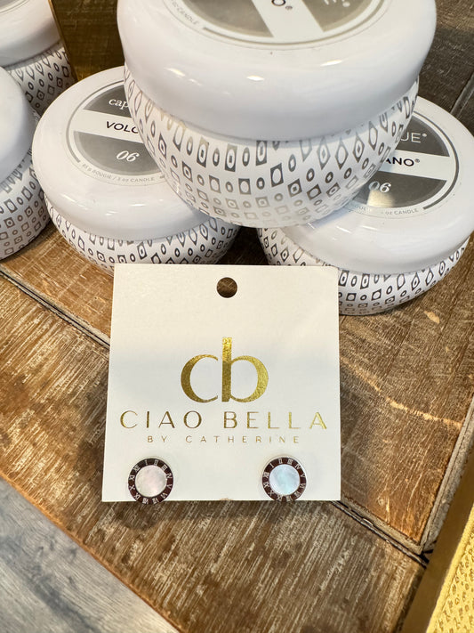 TIFFANY DUPE MOTHER OF PEARL STUD