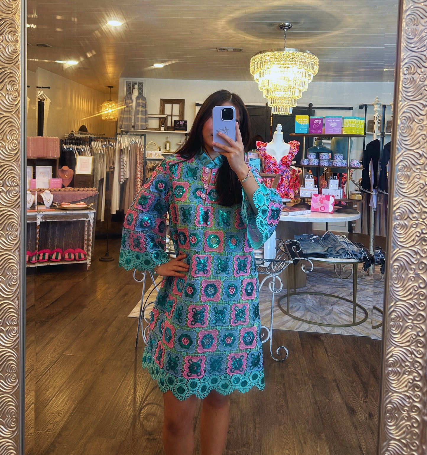 TURQUOISE MOSAIC CAFTAN | BRIANNA CANNON