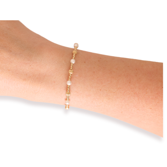Palmer Fluted Pearl Bracelet