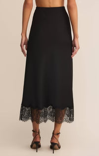 CINDER LACE SATIN MIDI SKIRT | Z SUPPLY