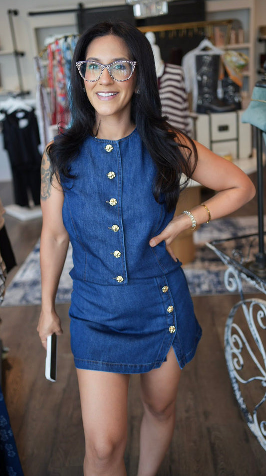 The Gianna Denim Vest