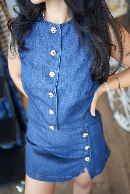 The Gianna Denim Vest
