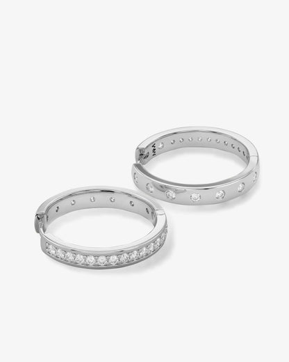 MELINDA MARIA | ASHLEY INFINITY REVERSIBLE HOOPS 1'