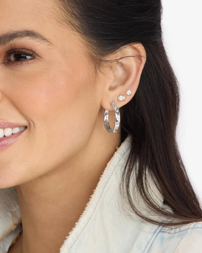 MELINDA MARIA | ASHLEY INFINITY REVERSIBLE HOOPS 1'