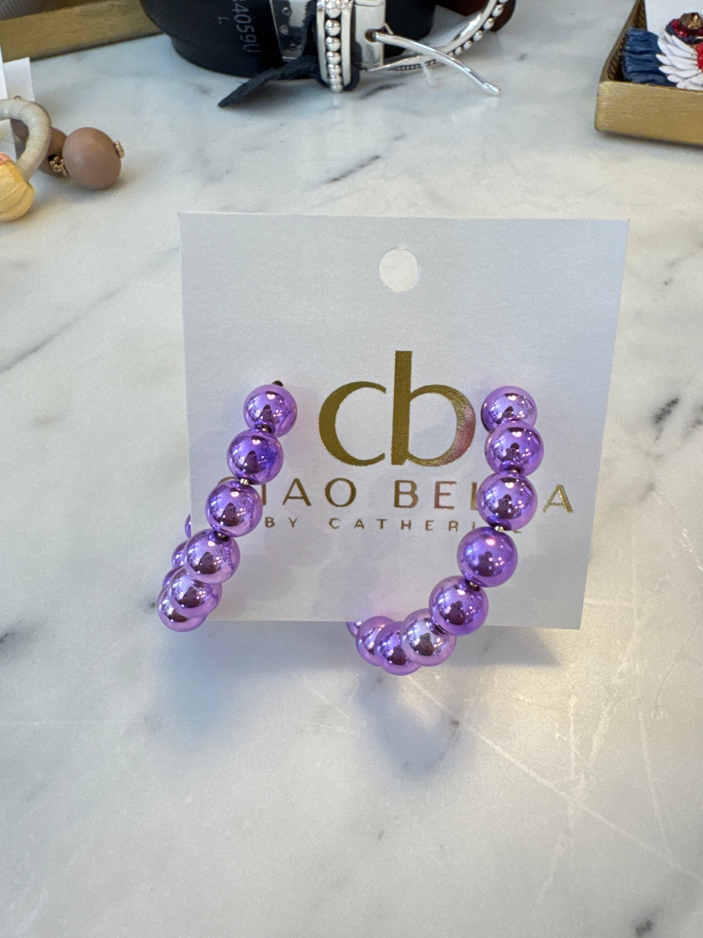 BALL CLUSTER HOOPS