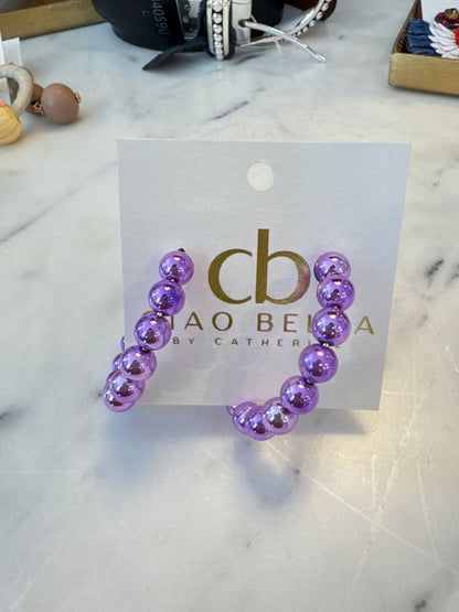 BALL CLUSTER HOOPS
