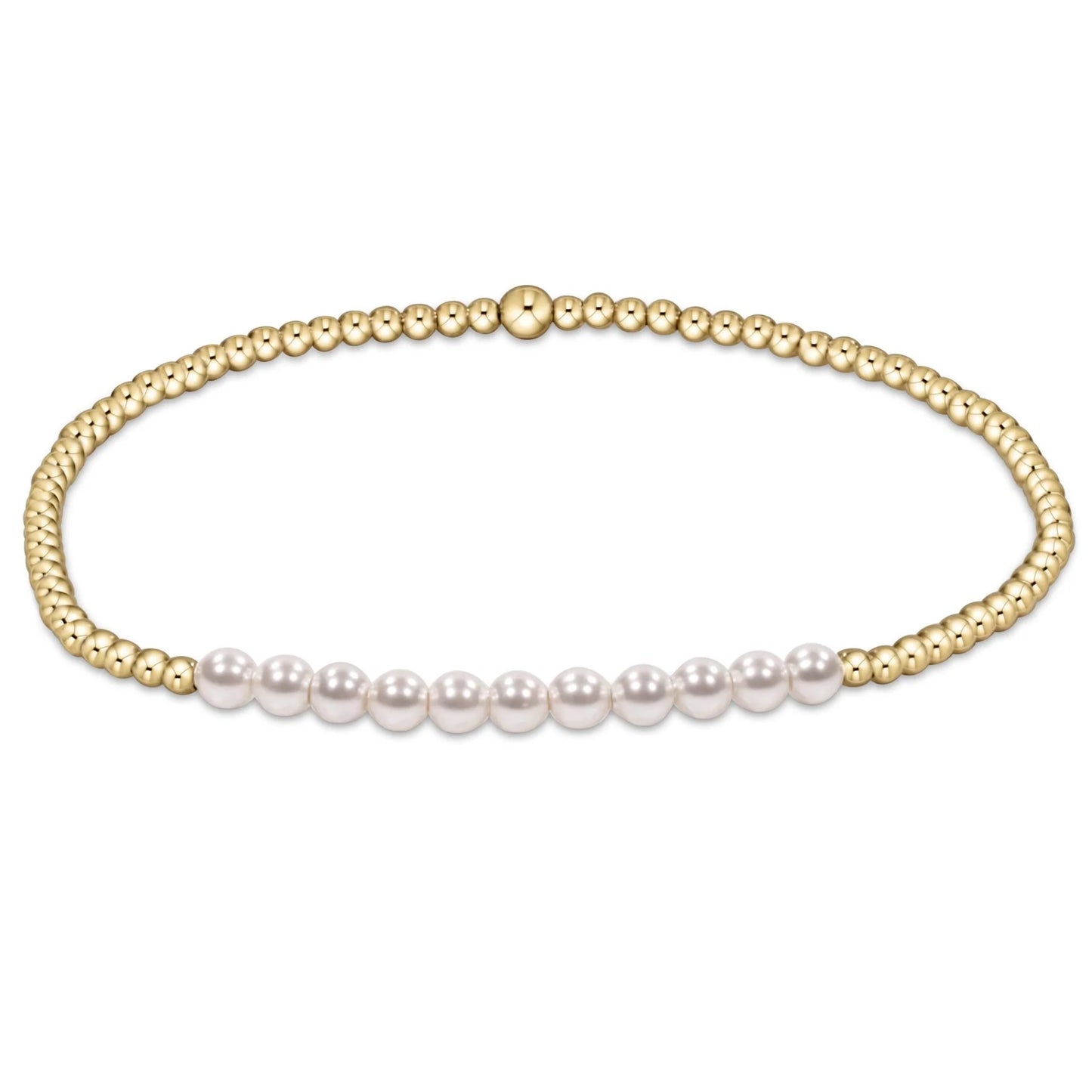 ENEWTON PEARL GOLD BLISS 2MM BEAD BRACELET