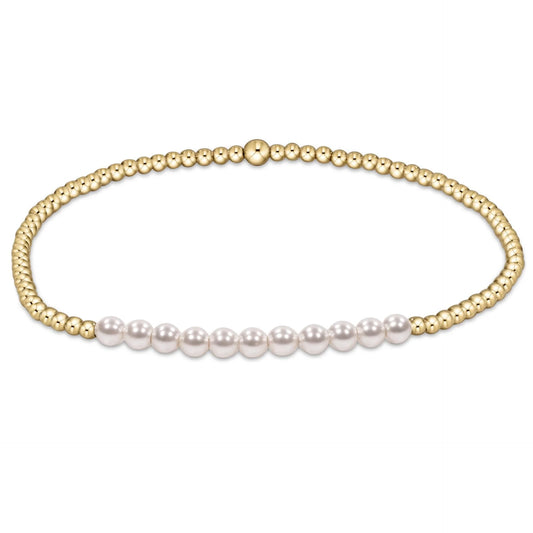 ENEWTON PEARL GOLD BLISS 2MM BEAD BRACELET
