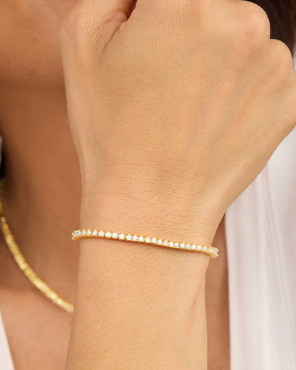 MELINDA MARIA | BABY NOT YOUR BASIC TENNIS BRACELET