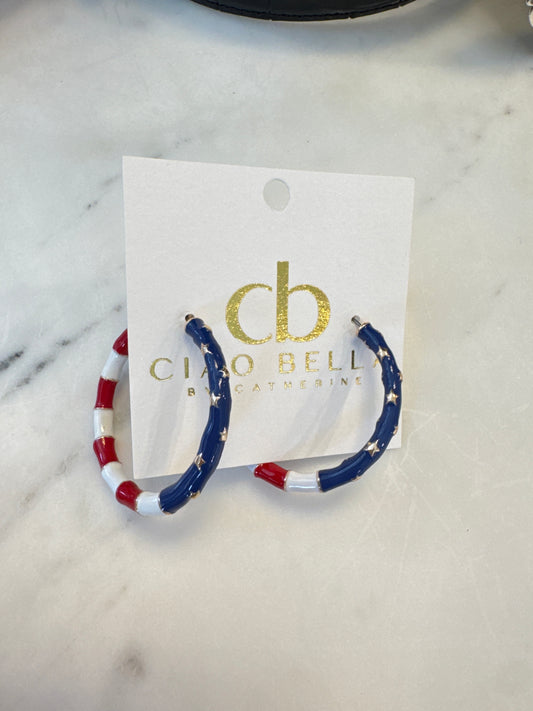 GOLD AMERICANA EARRINGS
