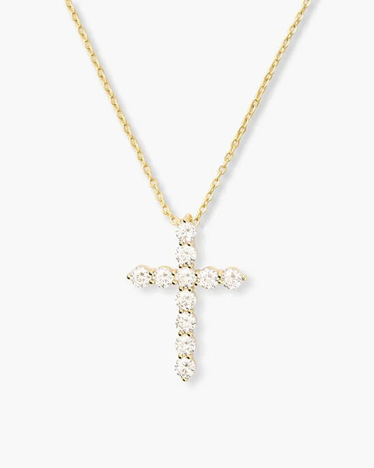 MELINDA MARIA | OH SHE FANCY SMALL CROSS PENDANT