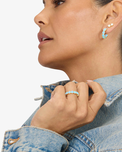 MELINDA MARIA | GRAND HEIRESS RING BLUE OPAL