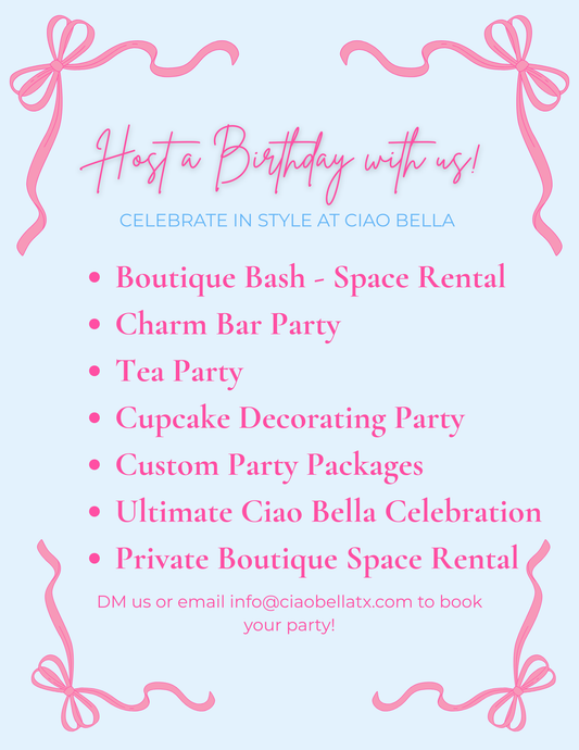 Birthday Party Deposit