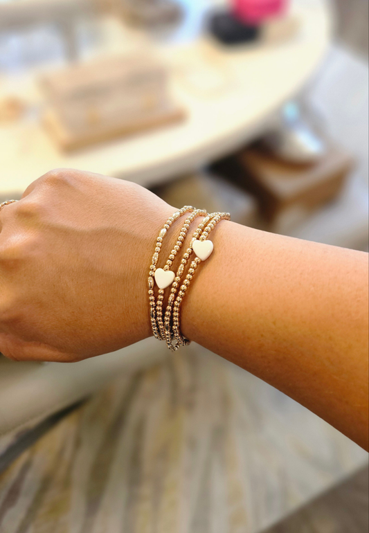 WHITE HEART GOLD STACK