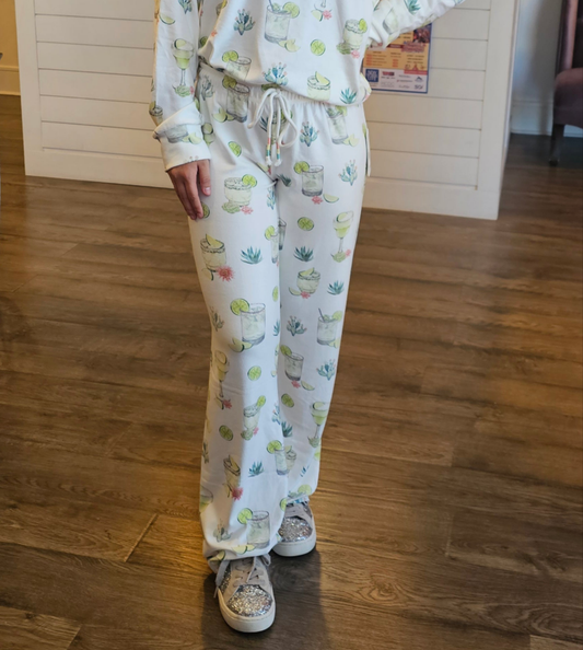 LIME AND SUNSHINES OPEN LEG PANT | PJ SALVAGE