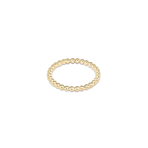 ENEWTON CLASSIC GOLD 2MM BEADED RING