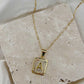 INITIAL CARD NECKLACE | BRACHA