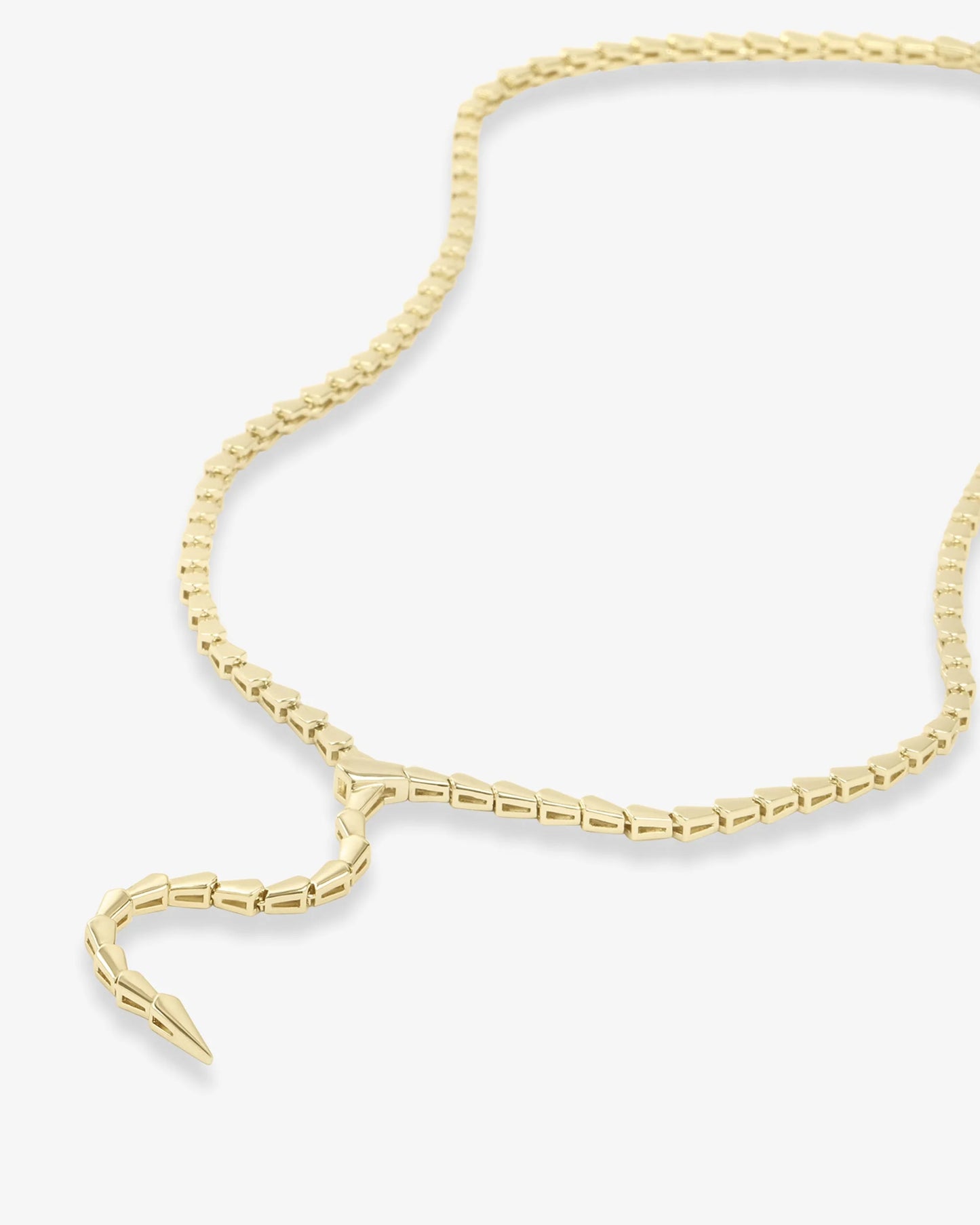 MELINDA MARIA | SERPENT LARIAT NECKLACE