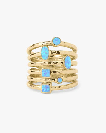 MELINDA MARIA | MONROE BLUE OPAL RING