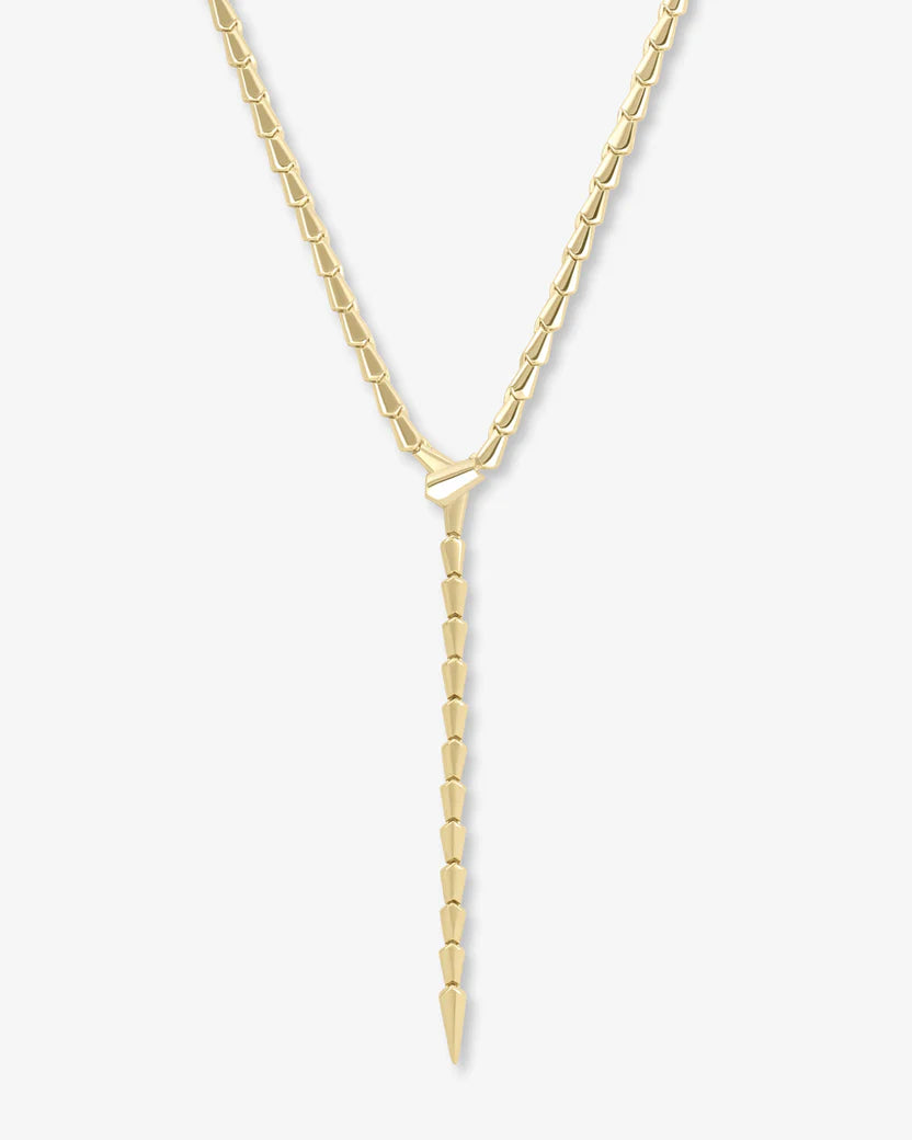 MELINDA MARIA | SERPENT LARIAT NECKLACE