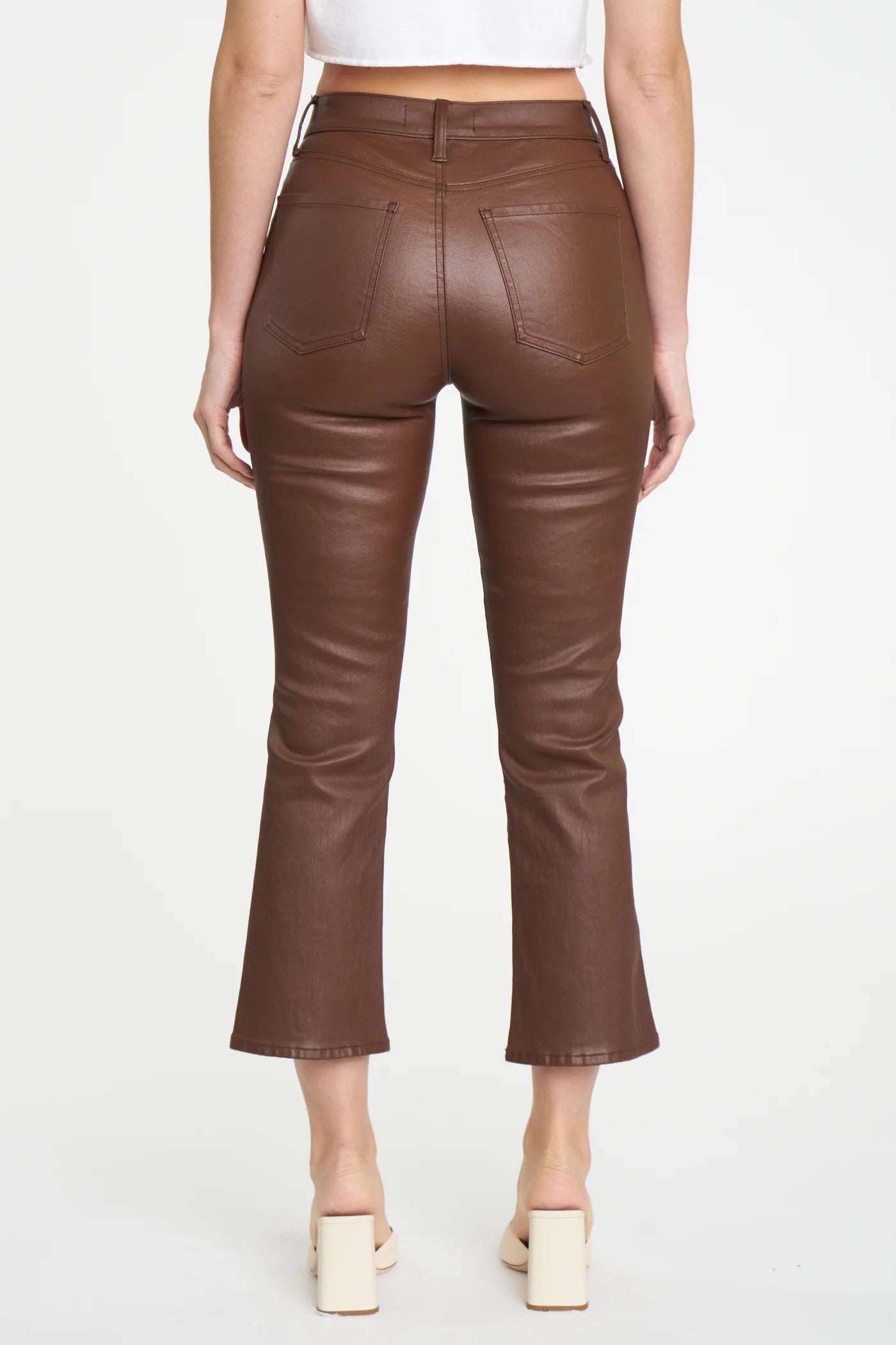 DAZE SHY GIRL PLEATHER CROPPED PANT