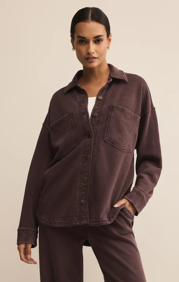 Z SUPPLY ALL DAY KNIT DENIM JACKET