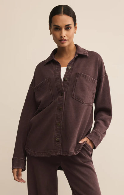Z SUPPLY ALL DAY KNIT DENIM JACKET