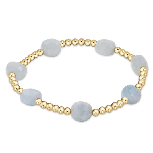 ENEWTON | ADMIRE GOLD 3MM BRACELET | AQUAMARINE