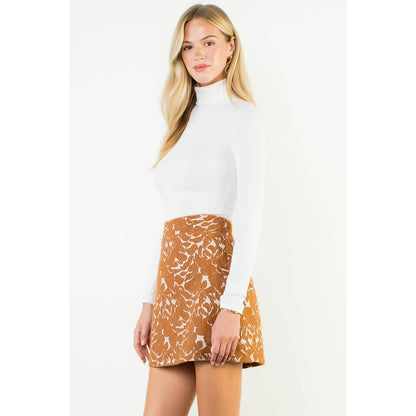 SUEDE FALL SKIRT