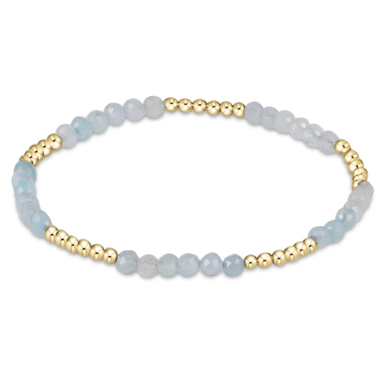 ENEWTON | BLISSFUL PATTERN 2.5MM BRACELET | AQUAMARINE