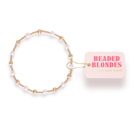 Palmer Fluted Pearl Bracelet