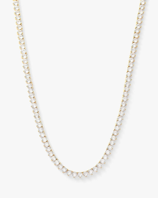 MELINDA MARIA | NOT YOUR BASIC TENNIS NECKLACE 3MM