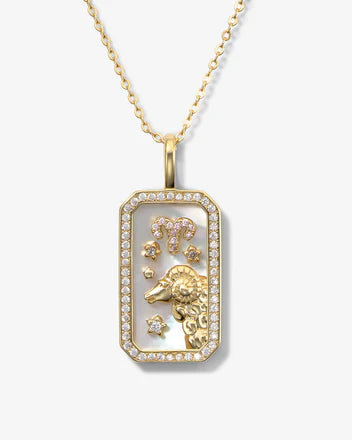 MELINDA MARIA | ZODIAC AMULET NECKLACE