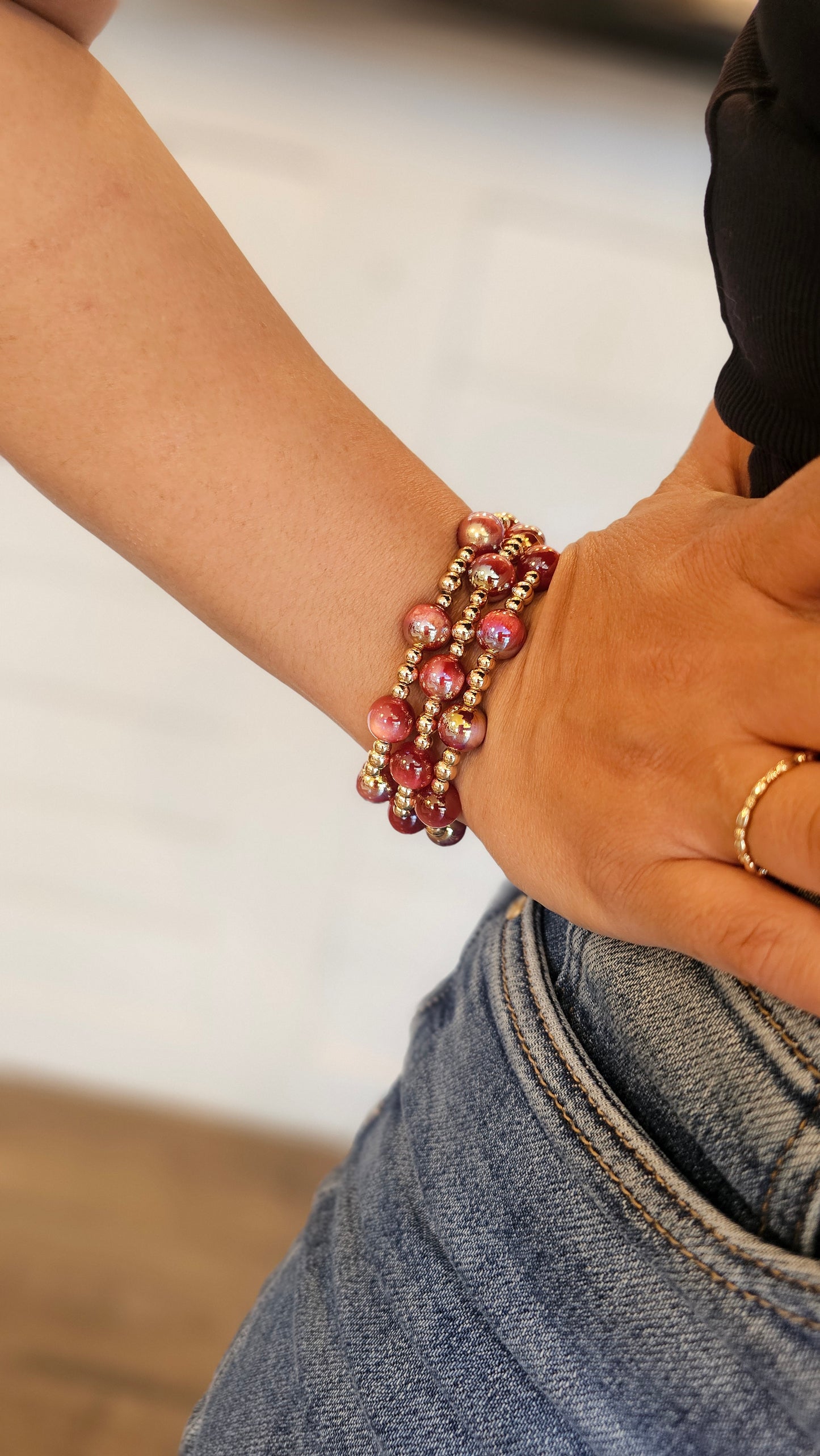 CANDIE BEADED PEARL BRACELETS