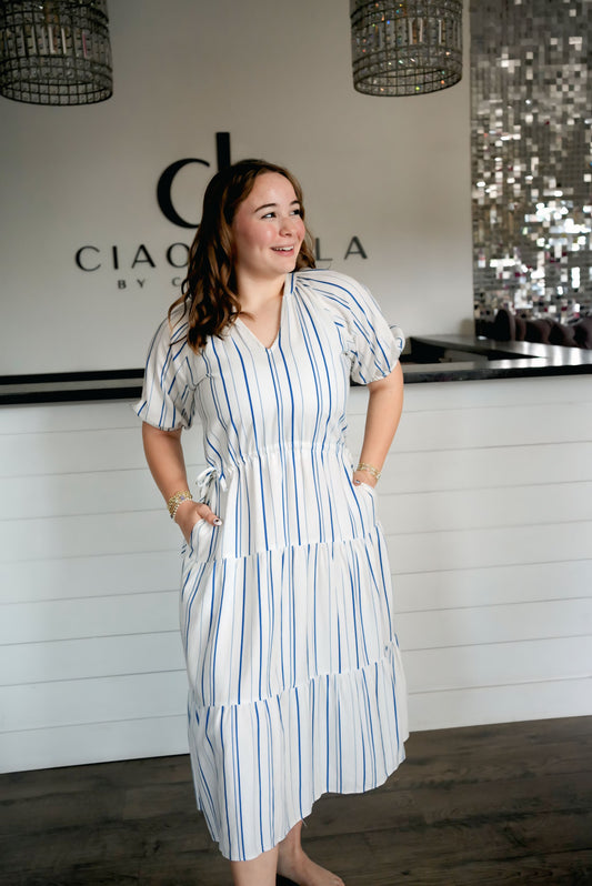 NAVY COSSIE DRESS | VELVET HEART