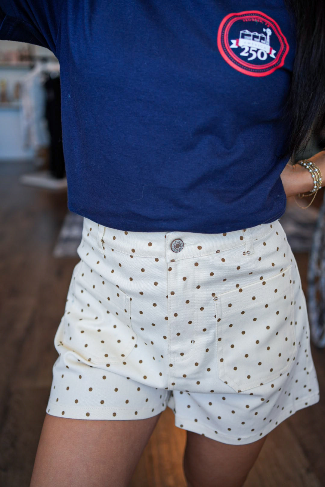 AUDREY POLKA DOT SHORTS