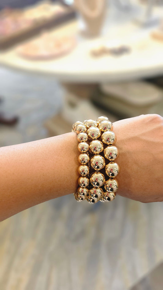 GOLD BEADED BRACELETS